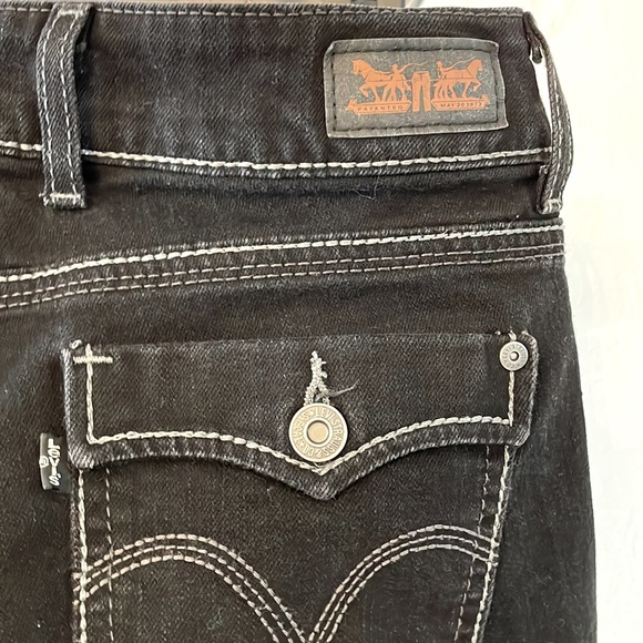 Levi’s capri black jeans, size: 10, used twice - Picture 4 of 4